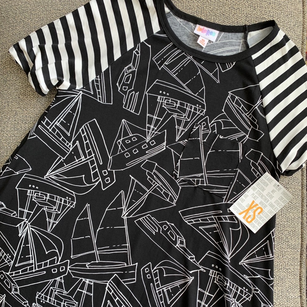 Lularoe Black Sailboat Carly